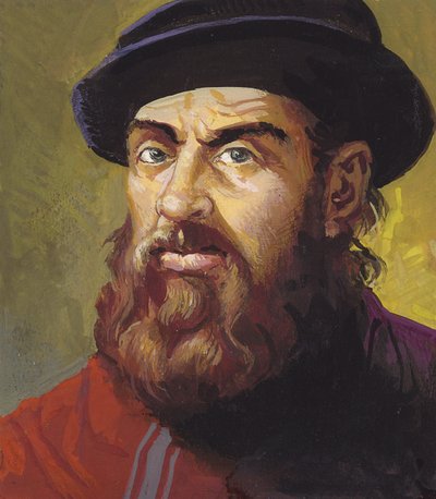 Ferdinand Magellan (gouache on paper) da Severino Baraldi