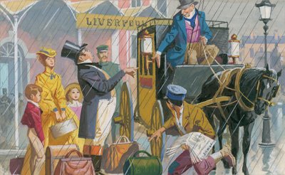 Illustrazione per Black Beauty (gouache su carta) da Severino Baraldi