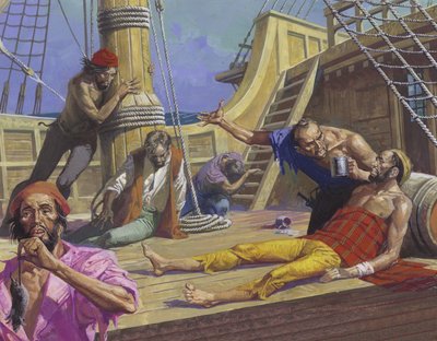 I marinai di Magellano nel viaggio attraverso il Pacifico da Severino Baraldi