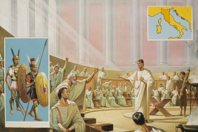 Minaccia delle tribù sabine da Severino Baraldi