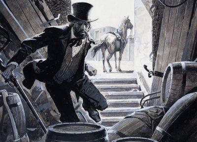 William Bent (gouache su carta) da Severino Baraldi