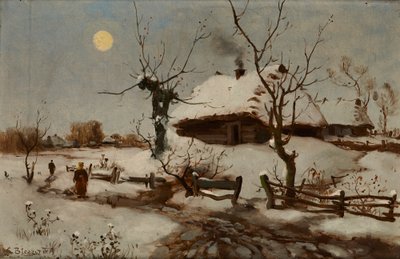 Cottage nella neve da Seweryn Bieszczad