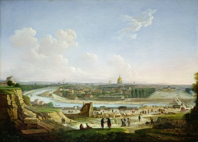Veduta generale di Parigi dalla collina di Chaillot, 1818 da Seyfert