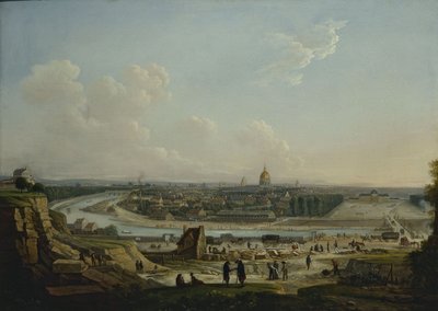 Veduta generale di Parigi, presa dalla collina di Chaillot, nel 1818 da Seyfert