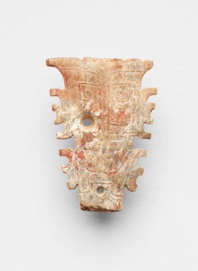 Pendente a forma di maschera, c.1300-c.1050 a.C. da Shang Dynasty Chinese School