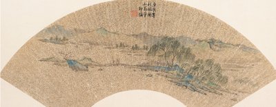 Paesaggio dopo Wen Zhengming da Shao Mi