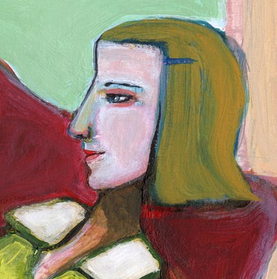 Profilo di una donna astratta da Sharyn Bursic