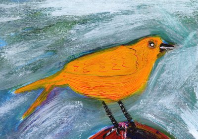 Uccello arancione brillante da Sharyn Bursic