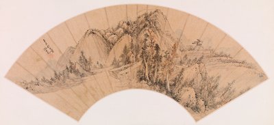Ventaglio–Paesaggio Montano da Shen Shichong