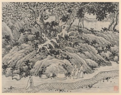 Dodici vedute della Collina della Tigre, Suzhou: La Sorgente dello Sciocco da Shen Zhou