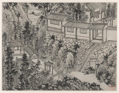 Dodici vedute della Collina della Tigre, Suzhou: Il Ritiro del Pino da Shen Zhou