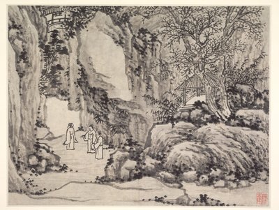 Dodici vedute della Collina della Tigre, Suzhou: La Sorgente della Spada, Collina della Tigre da Shen Zhou