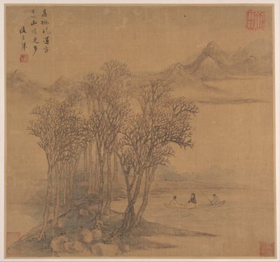 Paesaggi dopo le poesie di Tang, metà del XVII secolo da Sheng Maoye