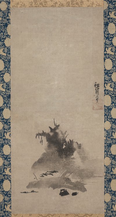 Paesaggio Haboku a inchiostro spruzzato da Shugetsu Tokan