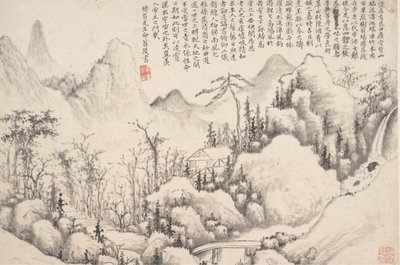 Ritiro di Montagna, databile al 1654-55 da Shi Lin