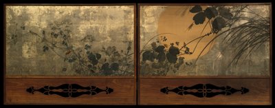 Erbe autunnali al chiaro di luna da Shibata Zeshin