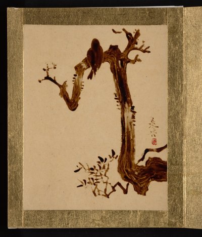 Krähe auf Baum da Shibata Zeshin