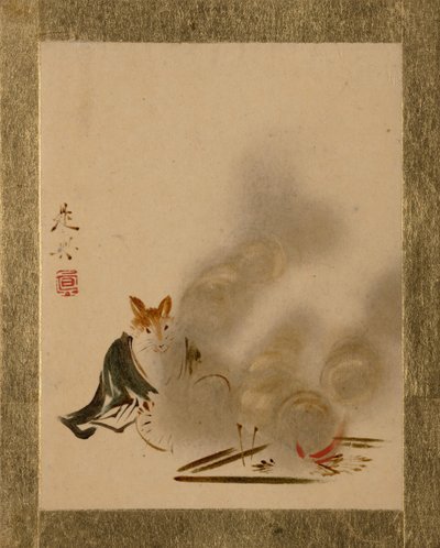 Volpe dal fuoco mistico da Shibata Zeshin