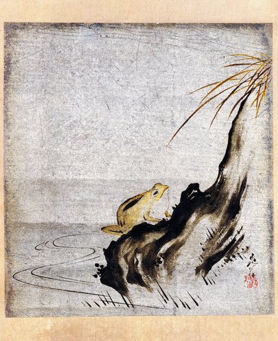 Rana nello stagno da Shibata Zeshin