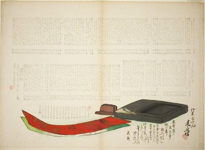 Strati di poesia di Kikaku da Shibata Zeshin