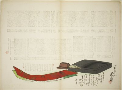Strati di poesia di Kikaku da Shibata Zeshin