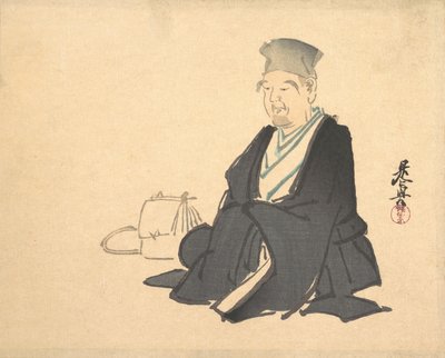 Ritratto di Rikyu da Shibata Zeshin