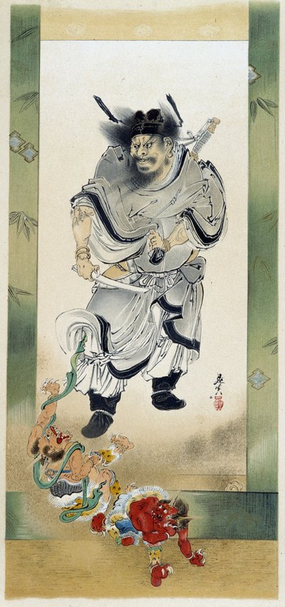 Shoki e i demoni. Autoritratto di Shibata Zeshin da Shibata Zeshin