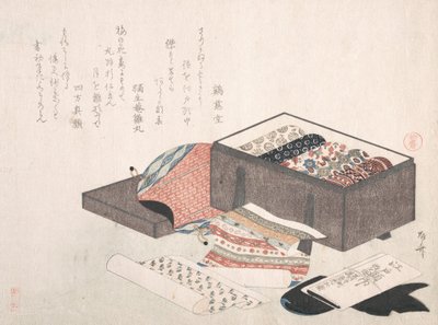 Scatola con drappeggi, XIX secolo da Shinsai