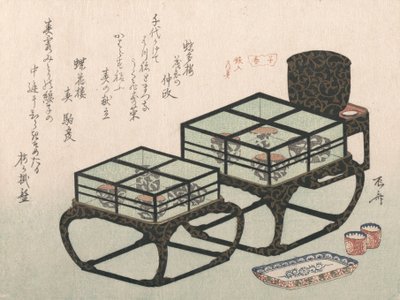 Piccoli tavoli da pranzo, probabilmente 1816 da Shinsai