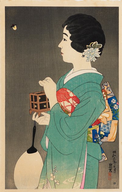 Catturare le lucciole Hotaru gari, 1931 da Shinsui Ito