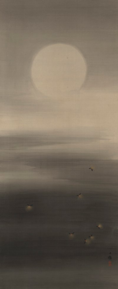 Sette lucciole al chiaro di luna da Shiokawa Bunrin