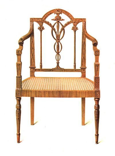 Sedia in legno di satin da Shirley Charles Llewellyn Slocombe