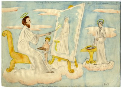 Angelo che dipinge un quadro da Shirley Markham
