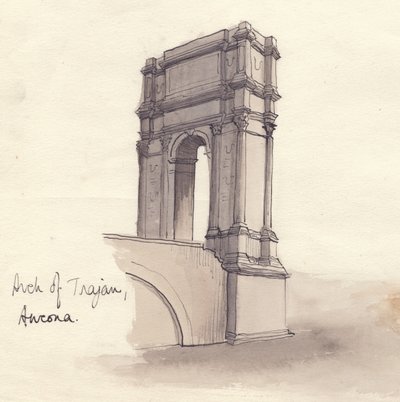 Arco di Traiano, Ancona, 1951 da Shirley Markham