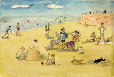 Scena di spiaggia, c1946 da Shirley Markham