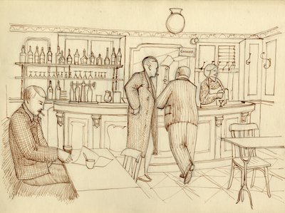 Scena di caffè, Parigi, Francia da Shirley Markham