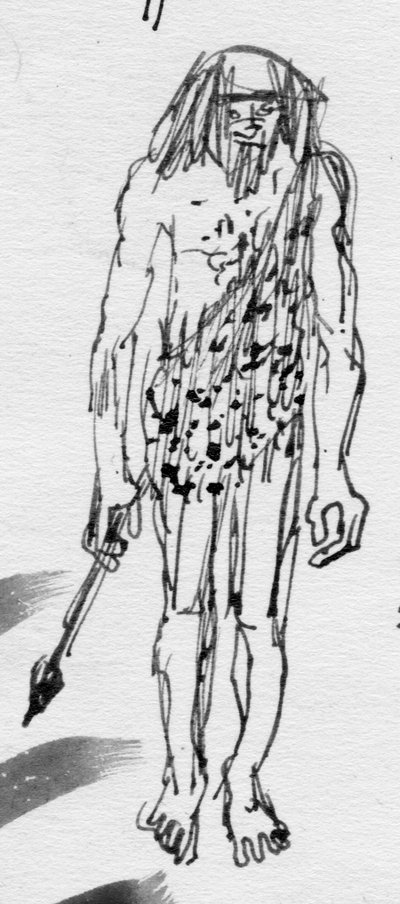 Uomo delle caverne, c. 1950 da Shirley Markham