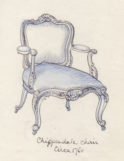 Sedia Chippendale da Shirley Markham