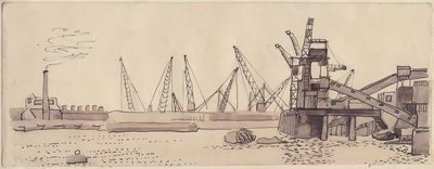 Docks sul Tamigi a Londra da Shirley Markham