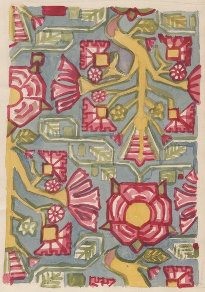 Disegno floreale, c1950 da Shirley Markham