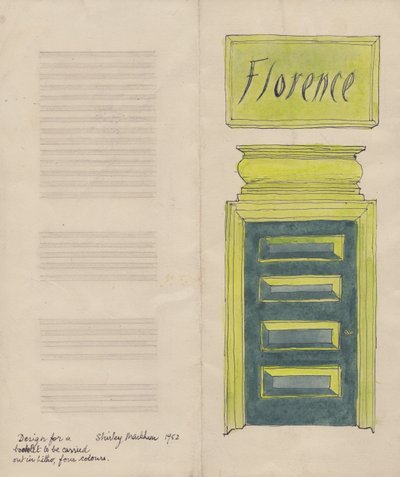 Opuscolo di Firenze, 1952 da Shirley Markham