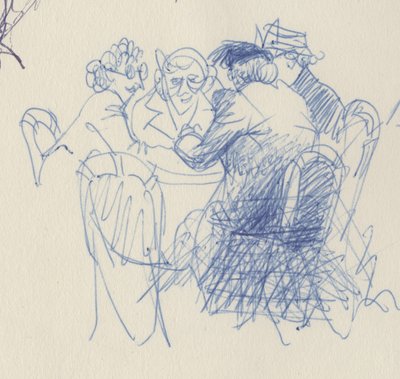 Gruppo di donne a un tavolo, c. 1950 da Shirley Markham