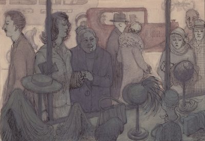 Vetrina del negozio di cappelli, c. 1952 da Shirley Markham