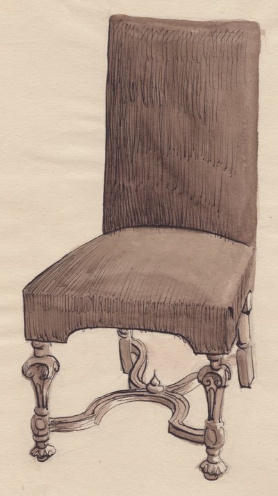 Sedia di fine XVII secolo, 1951 da Shirley Markham