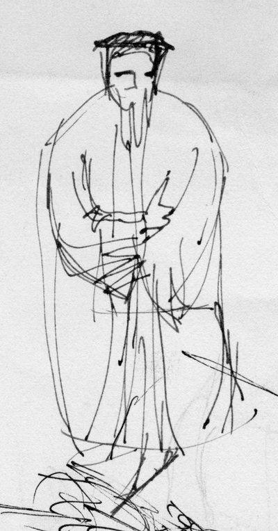 Uomo in costume d