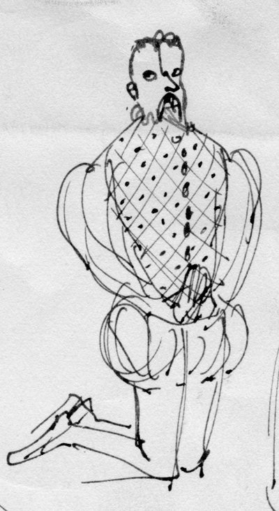 Uomo in costume d