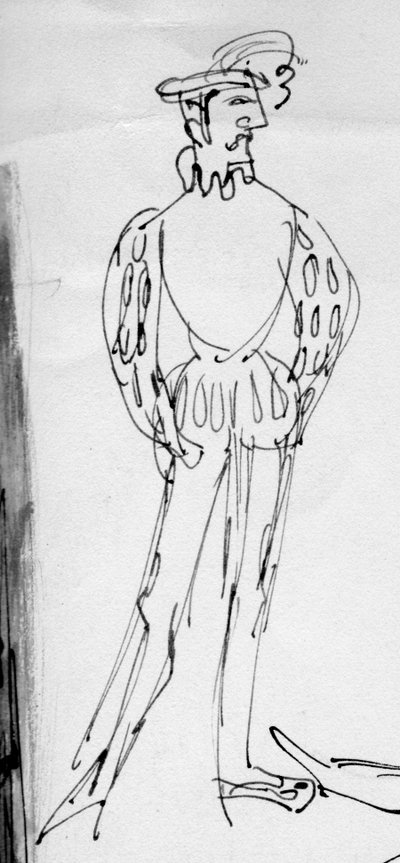 Uomo in costume d