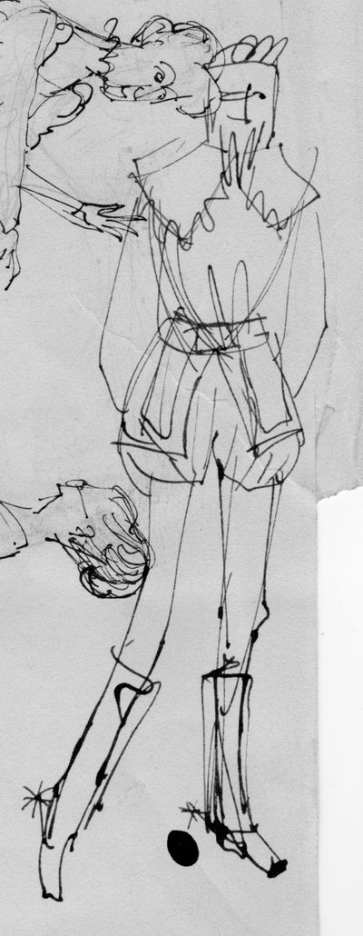 Uomo in costume d