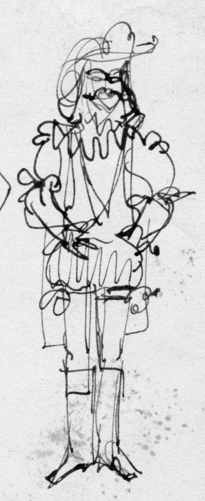 Uomo in costume d