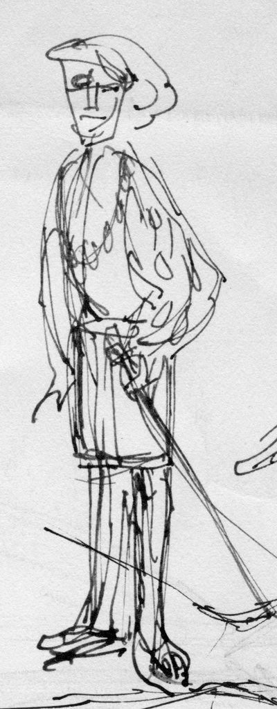 Uomo in costume d